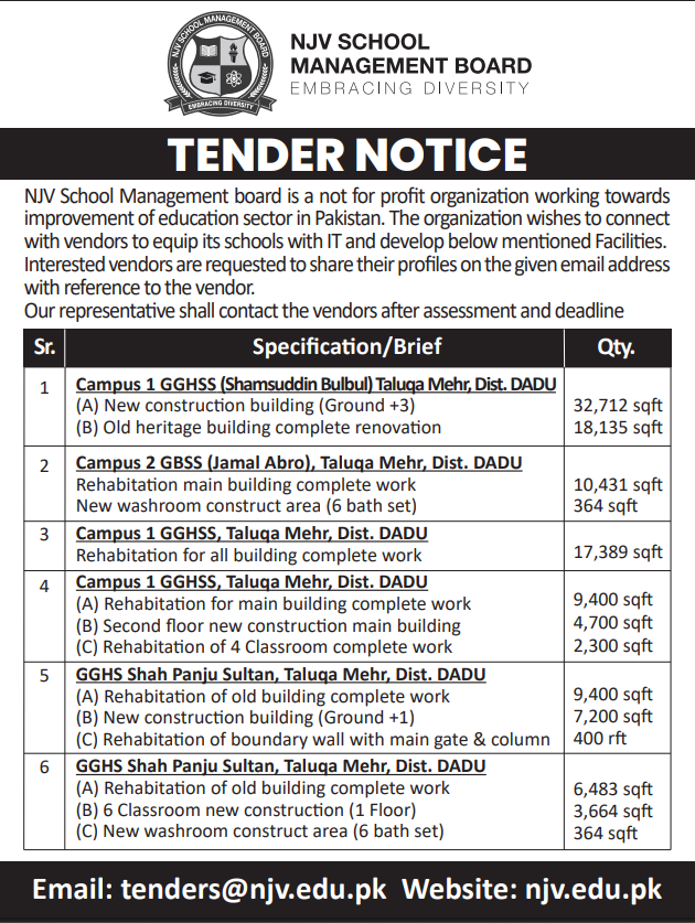 Mehr Tender